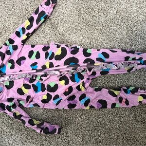 Posh Peanut Pink Leopard Print Kids Footie